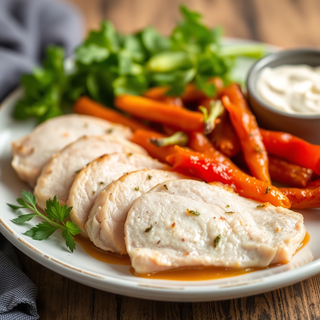 découvrez notre délicieuse recette de blanc de poulet au paprika, préparée rapidement à l'aide d'un air fryer. un plat s