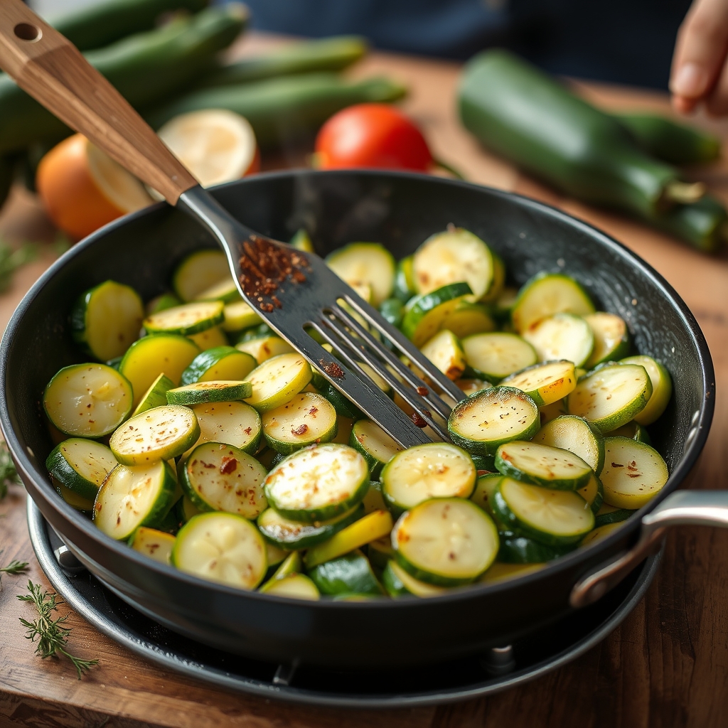 Comment réussir des courgettes sautées à la poêle