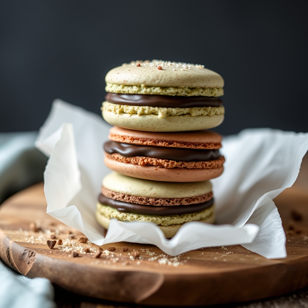 découvrez notre recette de macarons alliant parfaitement la fraîcheur de la menthe et la gourmandise du chocolat. un des
