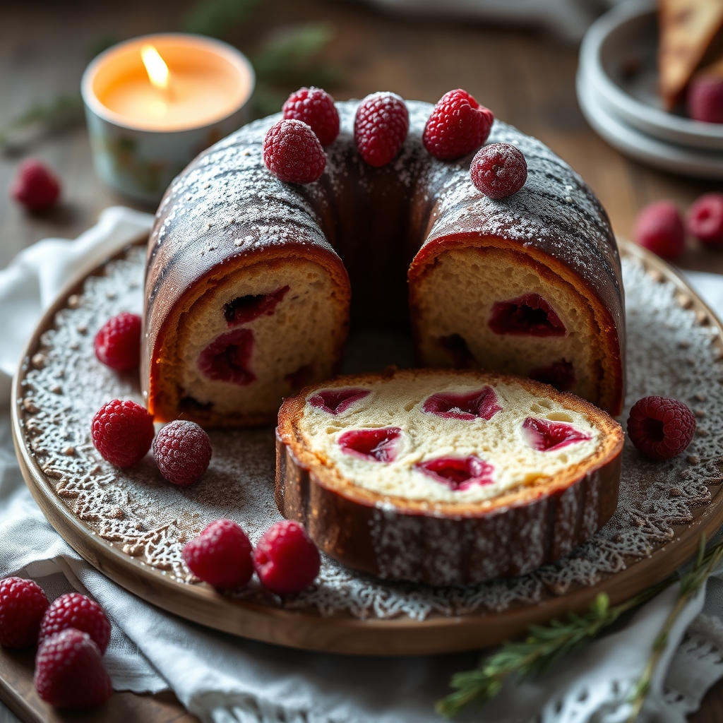 découvrez notre délicieuse bûche de noël à la framboise, un dessert festif alliant douceur et fraîcheur pour régaler tou