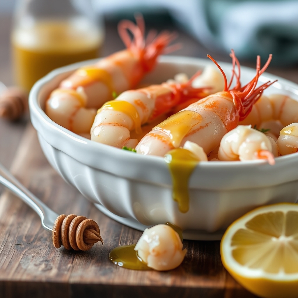Recette crevettes au beurre dail et au miel